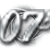 Four grayscale 007 logos in a , each with distinct metallic styling and background effects