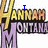 Pixelated 'Hannah Montana' logo with blue text 'I' and 'HEART' above the name, showing animation change between frames.