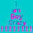 Cyan background with pink text reading "I am Boy Crazy" repeated in a , each instance separated by horizontal lines of exclamation marks and small green plus signs