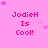 Pink background with repeated 'JodieH Is Cool!' text and pink stars, some stars animate in different positions across frames.