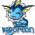 Pixelated blue cartoon character with yellow fins and white accents, winking with arms crossed on a white background.
