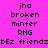 Pixelated text on bright pink background with yellow highlight boxes shifting across of words