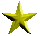 yellow star icons in various sizes and orientations on a gray background, with some stars appearing to rotate or change size across frames