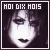 Pixelated icon with dark background, white border, and text reading 'HOI DIX HOIS' above a stylized face with closed eyes and tears.