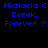 Blue pixelated text on black background with yellow highlight boxes shifting between two chat messages.