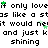 A static image displays repeated text lines with green star icons scattered across a black background, featuring partial misspellings and consistent repetition of 'loveif', 'stars like a stas', 'would neit', 'and just k', and 'shining'.