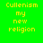Four pixelated display yellow text on solid backgrounds: green, light green, orange, and green