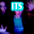 Pixelated character with purple hair and blue clothing holds up a cyan 'ITS' sign, while yellow 'ALMOST' text appears above the right side of the frame.
