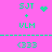 Pixel art animation on pink background showing text and symbols changing between frames.