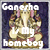 Static pixel art icon featuring a golden elephant deity with pink ears against dark blue background, overlaid with white text reading 'Ganesha Is My Homeboy'.