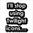 six with text and images: two Twilight characters, Jonas Brothers members, and related phrases