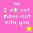 Pixelated text on colored backgrounds with star symbols, showing two distinct color variations of the same phrase.