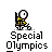 Animated contact sheet of a pixel art stick figure playing basketball under the text "Special Olympics" across 15 frames showing motion progression.
