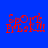 Red pixelated text 'Sport Fries' on blue background with four variations showing different light effects.