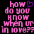 Pixelated pink text on black background reads 'how do you know when ur in love??' with a purple heart symbol replacing the 'o' in 'how' on the left side.