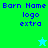 Pixelated icon with blue text and star symbols on green and cyan backgrounds, showing two distinct color variations of the same design.