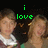 Pixelated image of four people with green text overlay reading 'i love deven miles mages' on a black background.