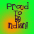 Four identical display 'Proud To Be Indian!' text over a green-to-yellow gradient background with pixelated lettering