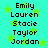 Pixelated text names on cyan background with green stars, no visible animation changes across observations.