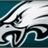 Pixelated static image of a stylized eagle head with white and black feathers against teal background, featuring sharp angular lines and high-contrast shading.