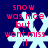 Pixelated snowflake icon with red text reading "snow was nice but i wont miss it" on dark blue background.