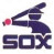 Animated icon shows a baseball player in dark blue uniform swinging bat with red ball, next to 'SOX' text and black-and-red cartoon character.