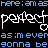 Pixelated text animation with alternating blue and white lettering on black background, featuring repeated phrases and heart symbols.