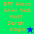 A pixelated of four sections with orange text listing names over colored backgrounds, featuring a blue star in the top-right section and green star in bottom-left