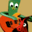 A 48x48 pixel animated contact sheet showing two frames of a Gumby and Pokey cartoon icon with green text branding on the right.