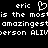 Pixelated text and a heart symbol on black background with repeated phrases.