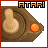 Pixelated Atari-themed icon with brown circular base, beige joystick, orange button, and 'ATARI' text in pixel font at top.