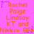 Static image with bright pink background displaying repeated orange text blocks and purple star accents in a