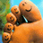 A pixelated image of a foot with multiple smiling faces on the toes, next to red background text reading 'thats my foot!!!'