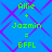 Blue background with purple diamond pattern and green text reading 'Allie + Jazmin = BFFL' repeated twice