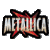 Pixelated static icon featuring stylized text with red and black accents on a light background, framed by dark borders.