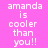 Pixelated text on pink and purple backgrounds with alternating color blocks for each word.