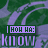 Animated sequence of purple text boxes cycling through letter permutations above 'K10W' on a green and purple wave-patterned background.