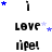 four and six displays repeated text 'LOVE' and 'life!' with blue and light purple stars scattered around, some in motion