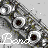 Pixelated animated contact sheet showing two frames of a grayscale cartoon character with large eyes and white outlines, featuring visible dithering and transparency artifacts on gray background.