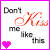 A 3x3 contact sheet of animated AIM buddy icons showing variations of text phrases with heart symbols, each frame featuring different color schemes and text arrangements on white backgrounds with colored borders.