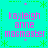 Cyan background with green dashed borders and star patterns, displaying four identical text blocks in pink and purple pixelated font reading "kayleigh anne macmaster".