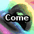 six with text overlays: 'Come', 'to', 'AmyC172's', 'Lil', and 'Mind!' over abstract backgrounds including a rainbow swirl, a dark triangular shape, and colorful floral patterns