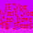Red pixelated text repeats 'If You Want You Can Have My Heart' on a purple background with a pink wave-like bottom edge.