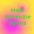 Four identical display green pixelated text on a yellow-to-pink gradient background with faint circular patterns