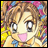 A pixelated anime-style character with brown hair and a pink headband on the left, next to black background text reading "Anime IM" above smaller cursive "com" on the right.