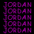 Pixelated text repeats across a with alternating blue and purple backgrounds, showing animated color shifts between frames