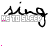 Animated sequence of 'sing' text with changing background elements and color variations across frames.
