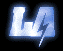 Animated sequence of a stylized 'M' with lightning bolt symbol, transitioning through varying brightness and glow effects against black background.