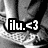 Black-and-white image of a person's lower legs and feet in patterned shoes, with text overlay reading 'ilu.<3' on the left side.