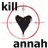 Animated icon with red crosshairs targeting a black heart, displaying sequential text variations below the target.